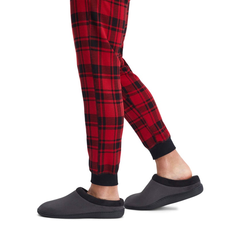 Hanes Men's Memory Foam Indoor/Outdoor Microsuede Clog Slipper Shoe, Grey, Large - Image 5